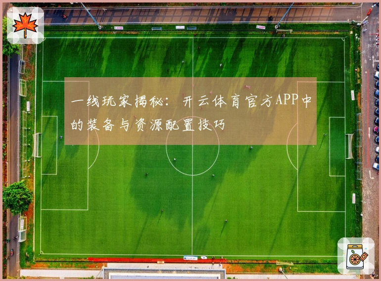 一线玩家揭秘：开云体育官方APP中的装备与资源配置技巧